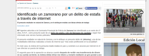 Un ejemplo del error frecuente de los medios de comunicación. Foto: La Opinión de Zamora