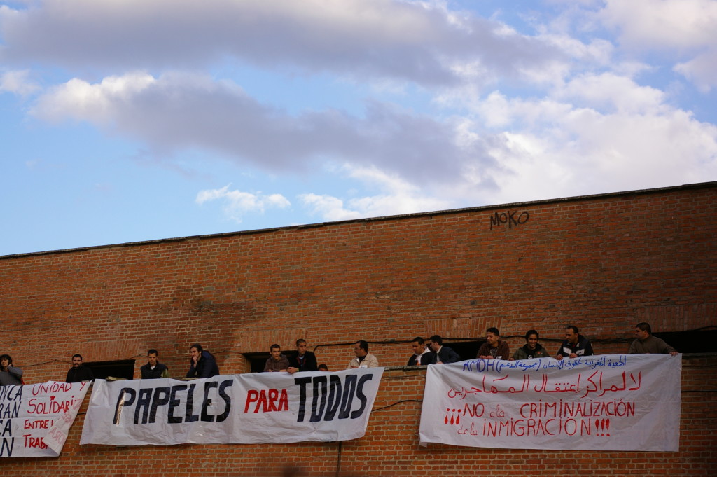 Protesta contra los Centros de Internamiento de Extranjeros. Crédito: Wikimedia