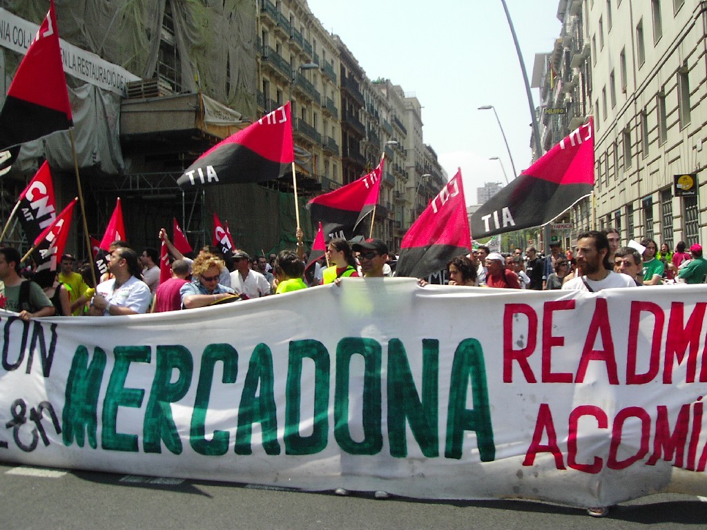 Conflicto sindical en España. Crédito: Flickr
