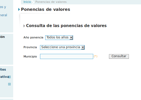 Consultas de ponencias de valores
